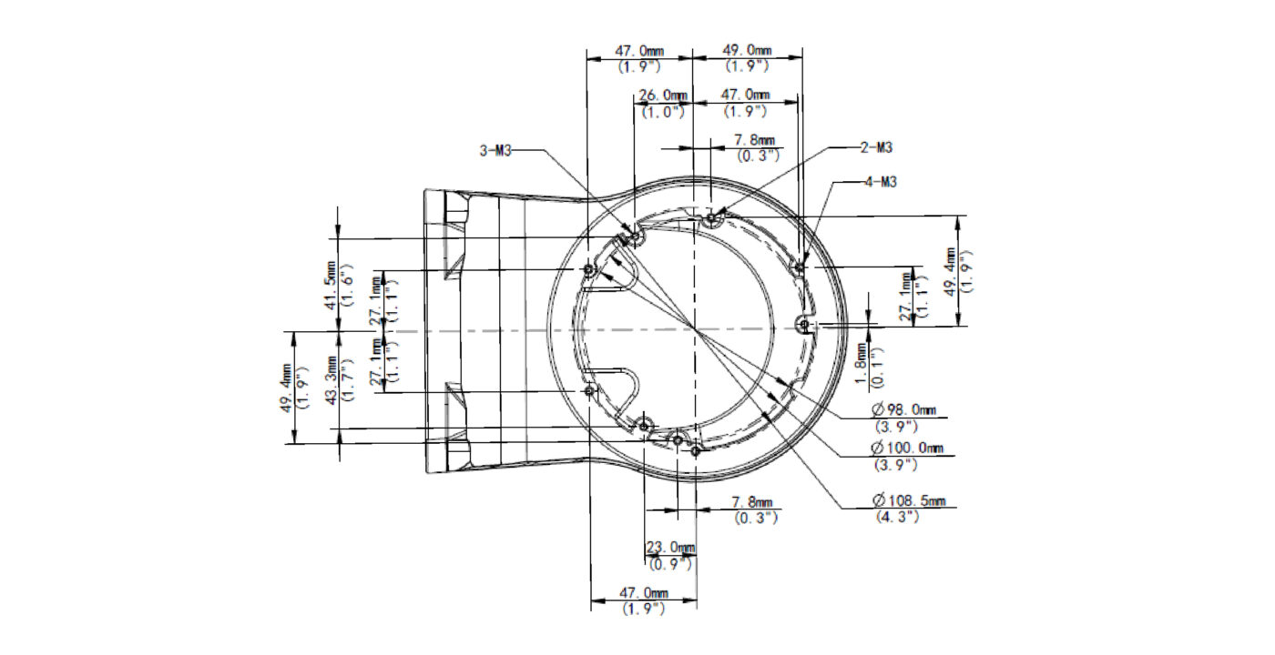 Inch Fixed Dome Mount Wintek Distribution Uniview Tunisie